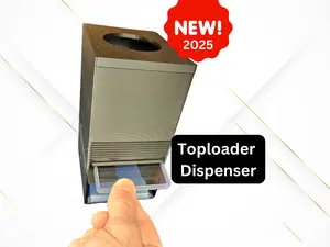Top Loader Dispenser - With Penny Sleeves stash and Top Loader dispensing - for TCG or Sports Trading Cards