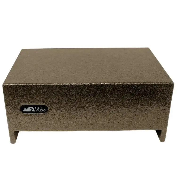 Elite Audio Enclosures | Single 8" Sealed Universal Truck Downfire - USA Made Subwoofer Box with Bed Liner Spray Finish