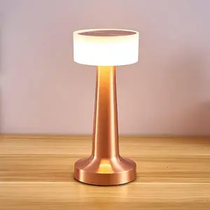 Portable LED Table Lamp,3 Color Touch Control Rechargeable Lamp,3-Levels Brightness Room Decor Desk Lamp,Bedside Lamp,Night Light for Kids Nursery, Nightstand Lamp,Dining Room Lamp