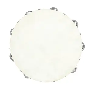 10 Inch Sheepskin Hand Cranked Wooden Drum, Musical Instrument for Teenager, Birthday Gift, Orff Percussion Instrument for Teenager