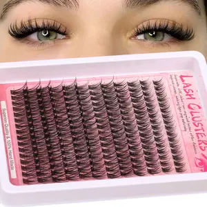 192pcs Wispy False Eyelashes, Fluffy Eyelashes Cluster, DIY Lash Extensions, Fairy Manga Lashes, 10-18mm D Curl, Natural Look, Reusable, Beginner Friendly, Daily Flawless, Natural Lash Clusters