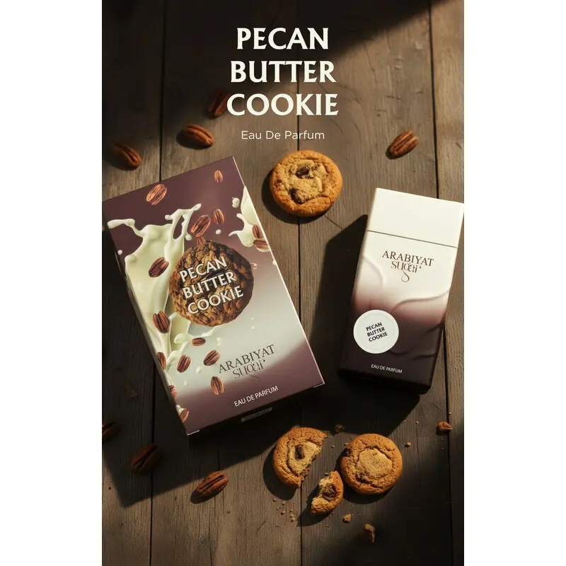 Arabiyat Sugar Pecan Butter Cookie Eau de Parfum - Unisex Fragrance - Nutty Vanilla Gourmand Perfume - 3.4 fl oz EDP Fragrance - Long-Lasting Body Scent