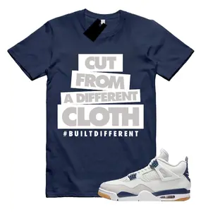 Shirt To Match AJ 4 SB Navy Sneaker Matching Tee Different Cloth T-Shirt, 4 SB Navy Shirt, Gildan 5000 Unisex Shirt, 100% Cotton, Classic Fit, Design Printed T-Shirt