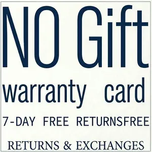NO GIFT ! ! ! WARRANTY CARD