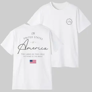 United States of America T-Shirt – Vintage Patriotic USA Graphic Tee, Land of the Free 1776 Shirt, Unisex Cotton Tee, men's 4th of july shirts, american shirt, men's summer t shirts
