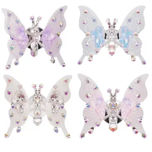 Flying Butterfly Car Decoration, Embellished 3D Winged Butterfly Sticker, Sticker for Cars, Cute Girl Car Interior Decor, Adorable Car Accessories,Rearview mirror decoration,bling car accessories,rhinestone car decor,car accessories for women，gifts