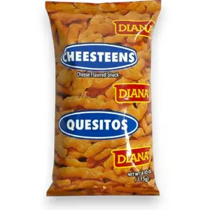 Diana Quesitos Snack Flavor Authentic Central American Culture Cheese Flavored Snack 4.85 oz