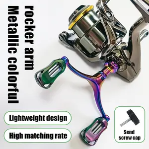 Aluminum Alloy Fishing Line Reel Handle, Dual Fishing Rod Handle for 1000-4000 Series Fish Line Reels, Durable and Lightweight
