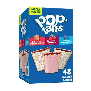 (W)Pop-Tarts Variety Pack Toaster Pastries, Breakfast Foods, Shelf-Stable, 81.2 oz (48 Count)