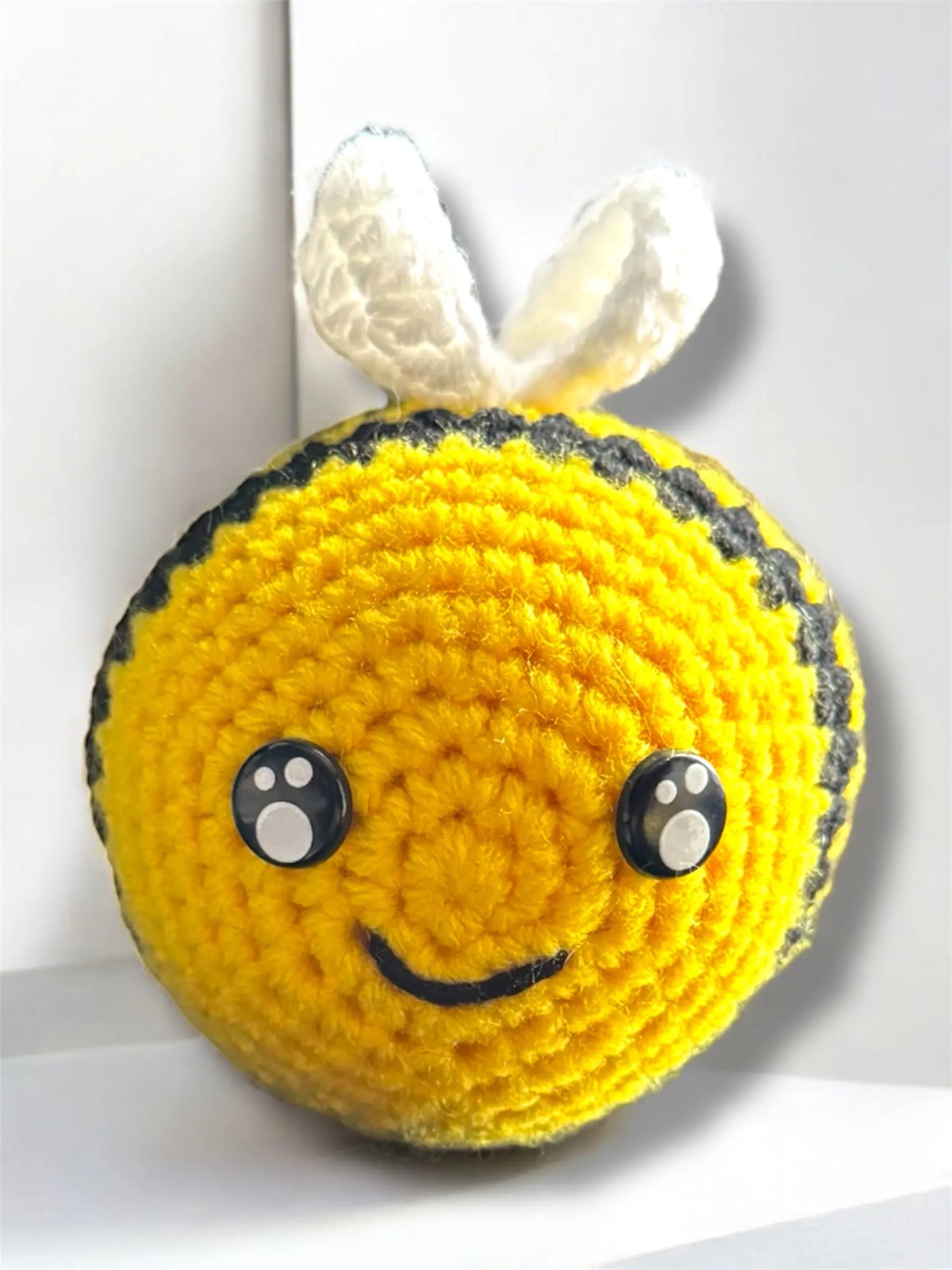 Handmade Crochet Yellow and Black Bumblebee