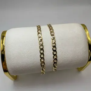 Stunning Gold Spain Link Bracelet Set Classic Chunky Design Perfect for Everyday Wear,price is per unit.