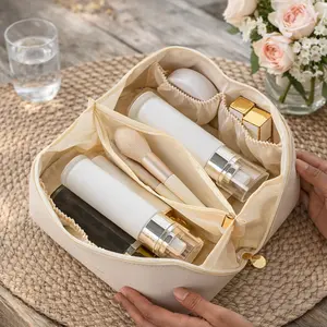 Makeup Organizer Female Toiletry Kit Bag Make Up Case Storage Pouch Luxury Lady Box, Cosmetic Bag, Organizer Bag For Travel Zip