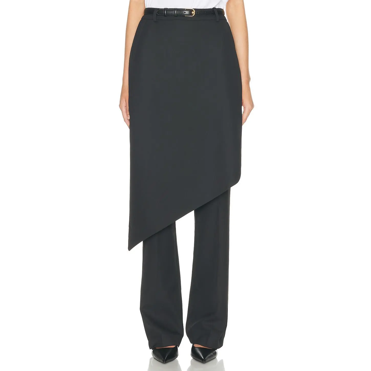 Helsa Trouser With Attached Skirt in Black