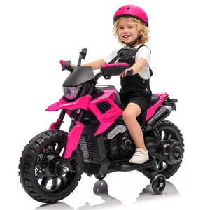 GARVEE 6V Electric Kids Ride-On Motorcycle - Safety Training Wheels, LED Headlights, Durable Wheels, Adjustable Speed (2-5 MPH) - Outdoor Play Gift for Boys & Girls