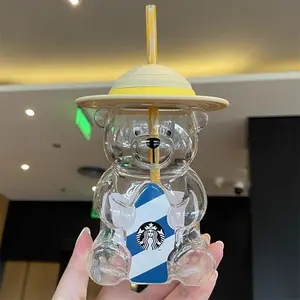 Starbucks Bearista Bear Cup Limited Edition Glass Cup Valentine gift 2025 with Real Photo