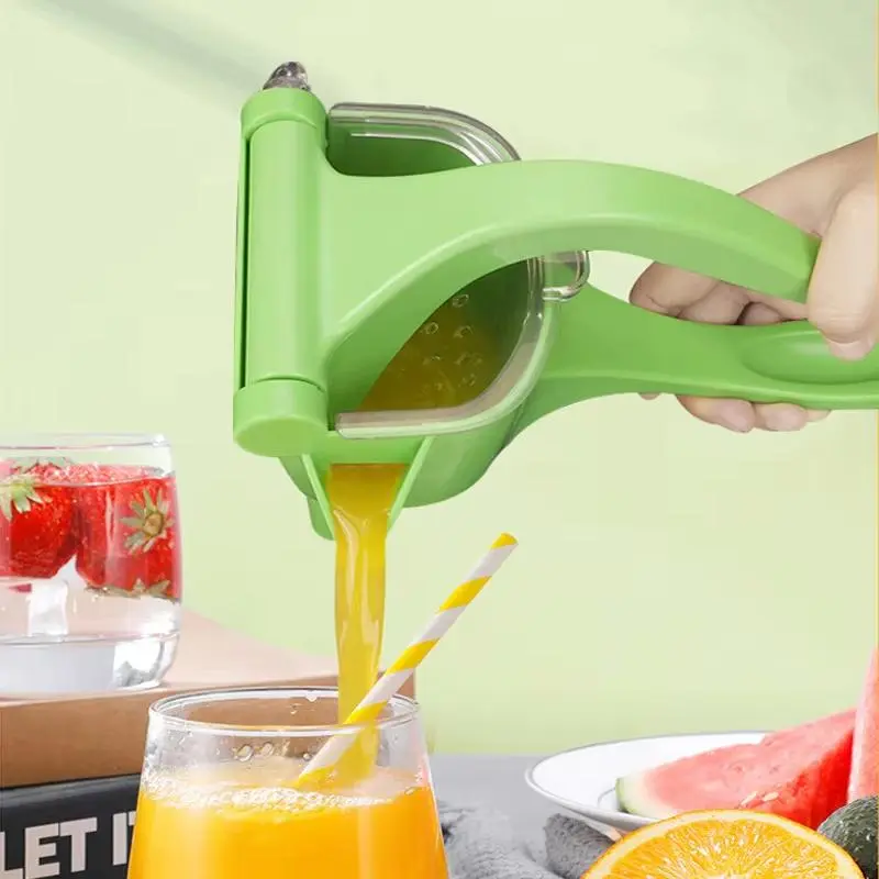 Multifunctional Handheld Non-Electric Lemon Juicer, Easy Juice Extractor, Small Manual Fruit Press, Fruit Vegetable Squeezer Machine, Portable Juice Maker for Home Use, Kitchen Gadgets