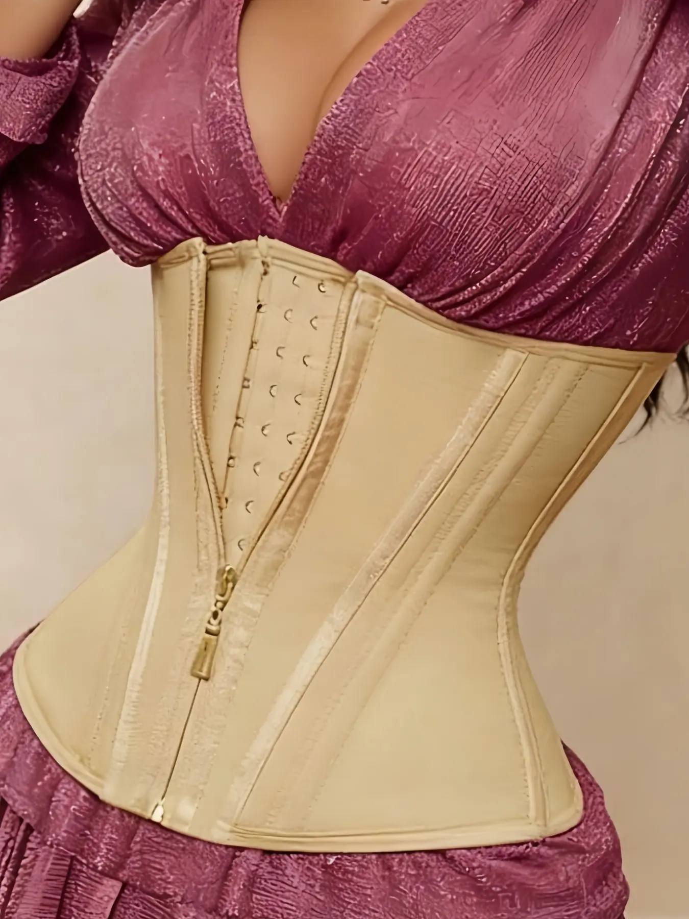1 Count Women's Classic Waist & Torso Contouring Waist Cincher, Compression Corset Belt, Shapewear Belts, Waist Tighteners, Girdle, Boned Waist Trainer, Front Zipper & Hooks Corset, Suitable For Home & Lounge Wear, Compression Body Shaping