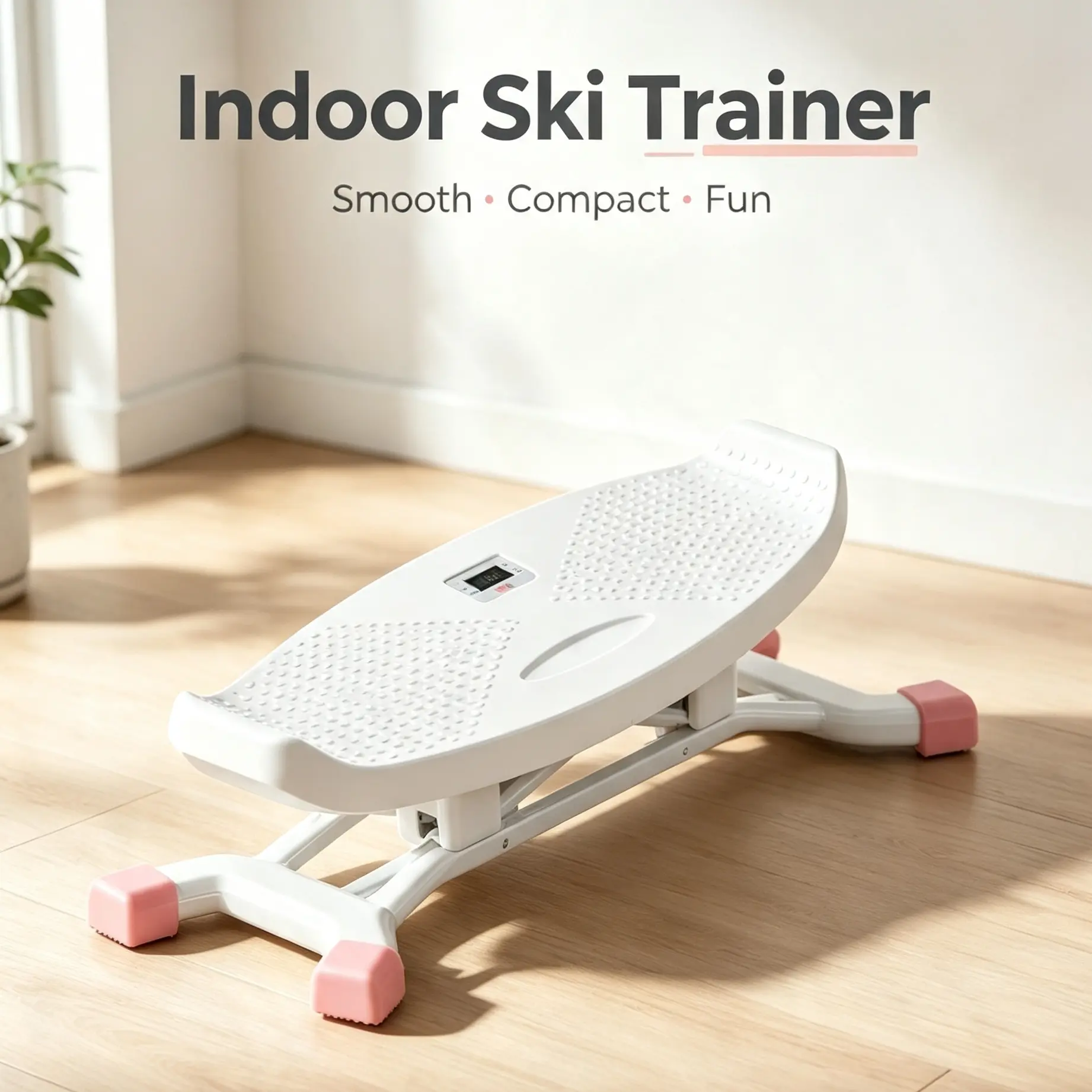 Portable Ski Trainer Machine for Home Workout, Compact Full Body Movement Equipment with Smooth Motion Design
