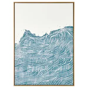 Picture, Nazaré, 19 ¾x27 ½ "Picture frames, poster frames, wall-mountable horizontally or vertically - slide-in frame strips, scratch-resistant wall gallery frames.