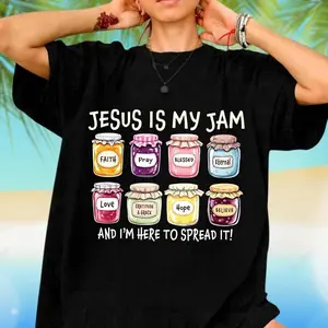 Jesus Is My Jam T-shirt, Spread The Gospel Tee, Faith Pray Blessed, Jesus Christ Shirt, Funny Jesus Shirt, Christian Mom Gift T-shirt