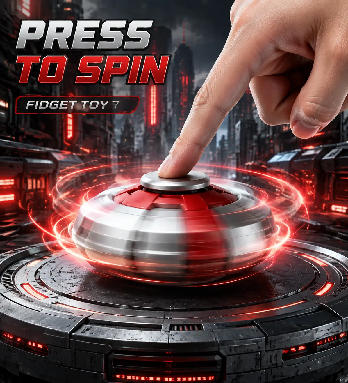 Press-to-Spin Cosmic Core Sphere, 3D Printed Stress Relief Toy, Festive Party Gift for Home & Party Supplies