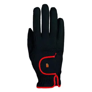 Roeckl Ladies Lona Gloves 6 Black/Red