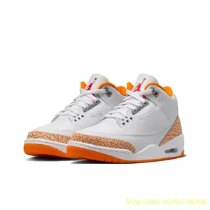 Vintage Basketball Shoes Other WhiteOrange Women'sShoes Basketball shoes Skateboarding shoes Sports shoes Casual shoes