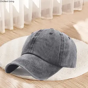 Classic Low Profile Baseball Cap Adjustable Cotton Golf Hat Unconstructed Plain Design Sports Caps for Men and Women Vintage Hip Hop Caps