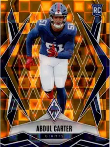 2025 Phoenix Football Abdul Carter Gold Pandora # /10 Rookie Card
