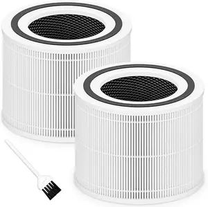 Core 300 Replacement Filter for Core 300, Core 300S and Core 300-P Air Purifier, 3-in-1 H13 True HEPA Filter Replacement, Compared to Part # Core 300-RF, 2 Pack, White