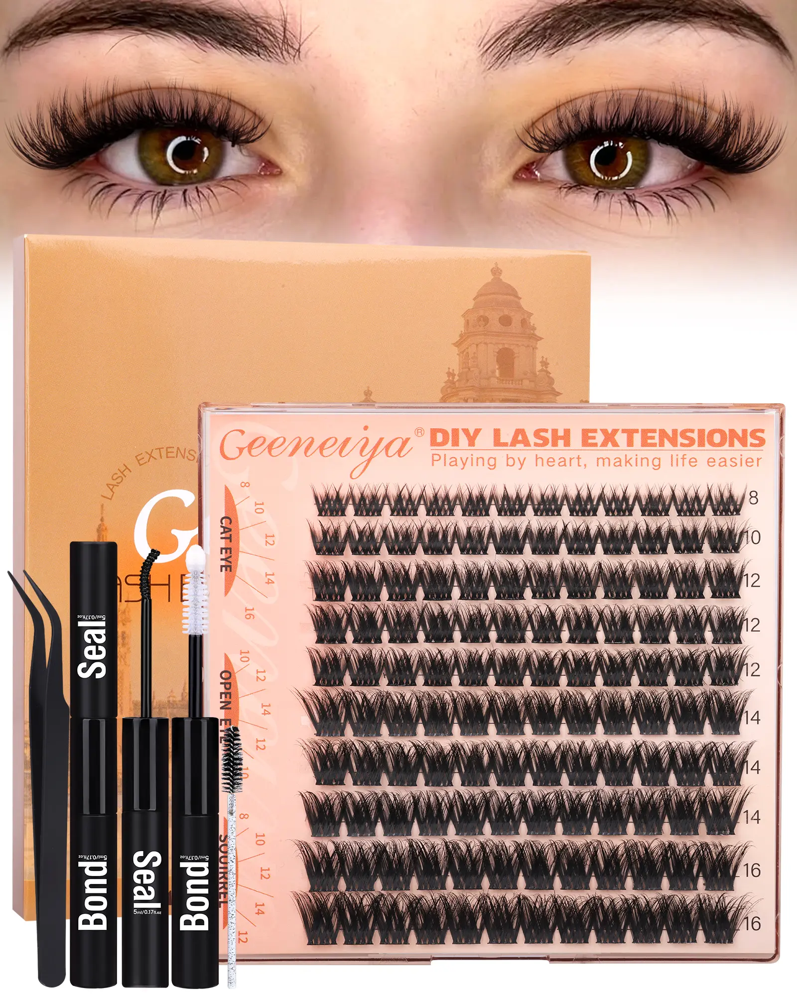 Geeneiya Fluffy Lash Clusters DIY Eyelash Clusters