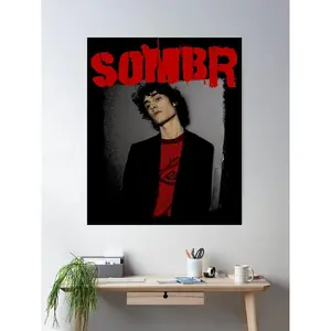 Vintage Grunge Style Sombr poster any size Vintage Grunge Style Sombr poster any size