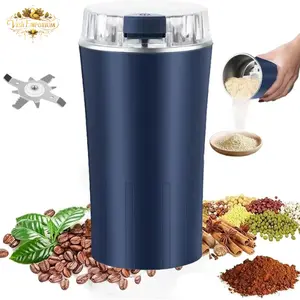 [Vish Emp] 300W Electric Grinder for Fast Grinding—Perfect for Beans, Spices, Nuts & More. Compact and portable, this ultra-fine powder grinder doubles as a food processor and mixer for all your kitchen needs. Multi-Function Grinding Tools