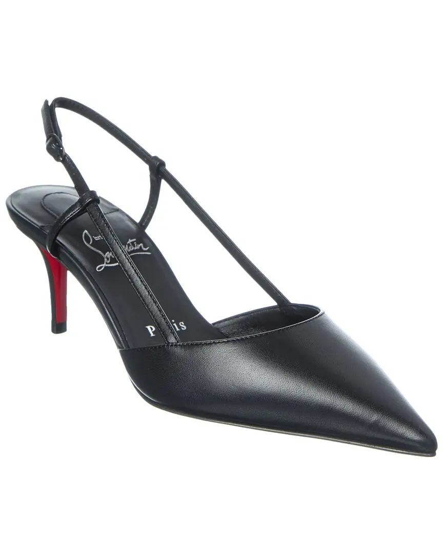 Christian Louboutin Miss Z 60 Leather Slingback Pump