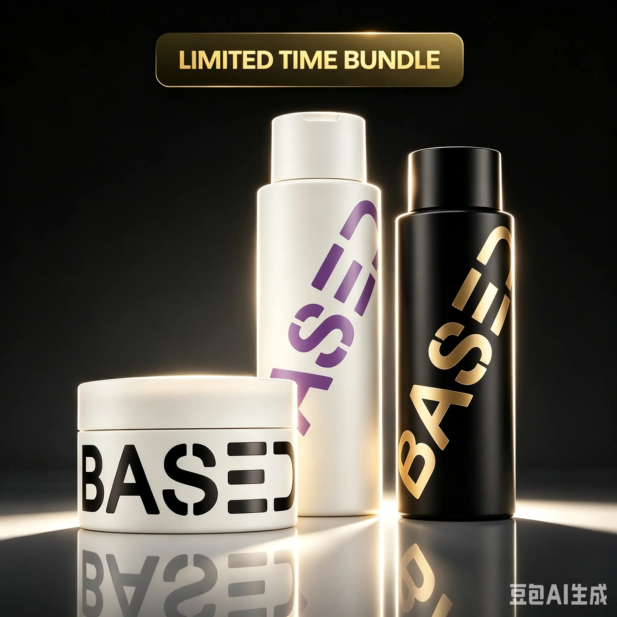 BASED Deluxe Straight/Wavy Hair Kit | Shampoo, Conditioner, Texture Powder, Hair Clay, Pomade, Sea Salt Spray | Science-Backed, High Performance
