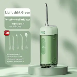 Portable Water Flosser, 1 Count Rechargeable Waterproof Oral Irrigator, Oral Care Cleaner with Detachable Water Tank, Oral Care Tool for Home & Travel