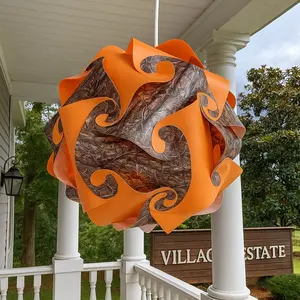 colorful Puzzle Lamp Assembled Infinity Light, 13" Diameter