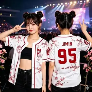 Kpop Group Bangtan Style Jersey, Custom Bangtan Boy Members Baseball Jersey For Army, Bangtan World Tour 2026 Merch Top, Bangtan Comeback 2026 Sports Vest