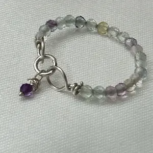 Fluorite Ring – Sterling Silver | Size 10