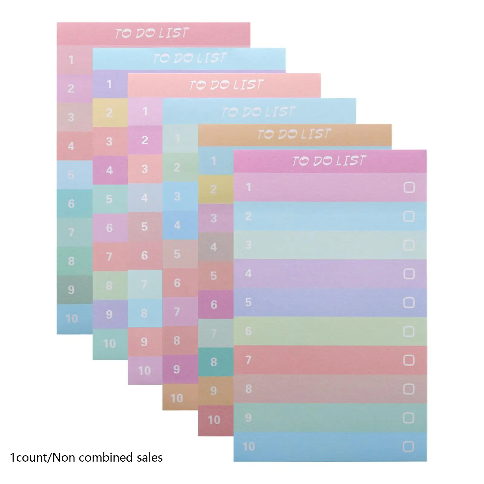 Random Color To Do List Notepad, 1 Count Things To Do Memo Writing Pad, Daily Checklist Notebook, Home Office Stationery Supplies