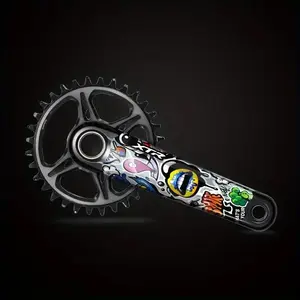 2D Flat Sticker 2pcs/XTR-M9100 Mountain Bike Crank Set Sticker - Durable Decal Motorcycle Helmet Sticker