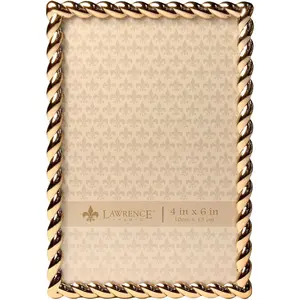 4x6 golden rope picture frame