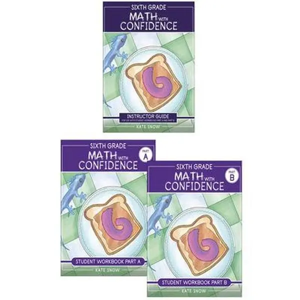 Sixth Grade Math with Confidence Complete Bundle -- Kate Snow, Paperback