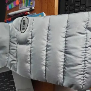 Blue Pet Padded Vest Dog & Cat Jacket with Zipper Cozy Cotton Coat, Fulfilled by TikTok, for Small Dogs Cats Soft Lightweight Warmth Sporty Design