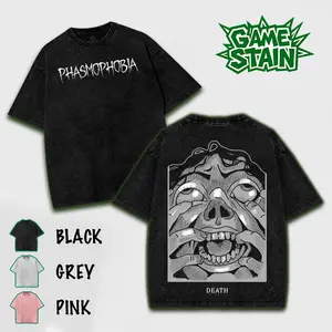Phasmophobia v3 Game Double Sided Washed T-shirt Hoodie Sweatshirt Tanktop - Premium 100% Cotton Apparel | Horror Action Game Zombie Streetwear graphic tee merch unisex oversized top