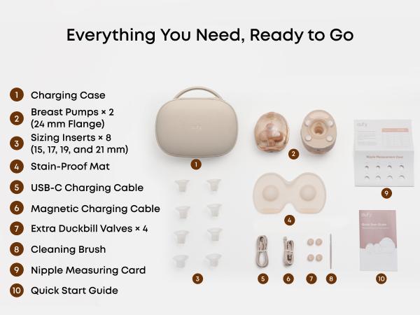 NEW eufy S2 Pro Heated Wearable Breast Pump, Hands-Free Breast Pump with Industry-Leading HeatFlow Tech, App-Controlled OptiRhythm, Hospital-Grade Suction, Leakproof, Slim and Ultra-Quiet for in-Bra Use Maternity