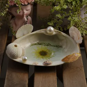 Clam shell ~ Beachy Favors, Coast Themed, Ring/Jewelry Tray/Dish ~ Personalized Gift ~ Engagement/Wedding/Birthday Gift ~ Home/garden décor~