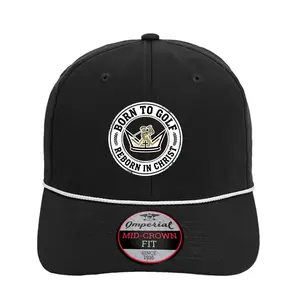 Born to Golf • Reborn in Christ - Imperial Wingman Performance Rope Snapback Hat