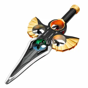 RC Stunt Flying Sword Drone, Remote-Controlled with Watch & Hand Gesture Control, 360° Rotating Aircraft with LED Lights, Multi-Speed Hovering, Omni-Directional Movement, Easy-to-Fly Gift for Adults