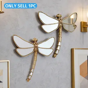 1pc Reflective Resin Dragonfly Wall Art Decor, Insect Collector's Decorative Hanging for Home & Party, Creative Insect Display, Hanging Ornaments, Decorative Home Accessory